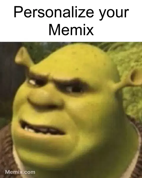 Shrek meme face