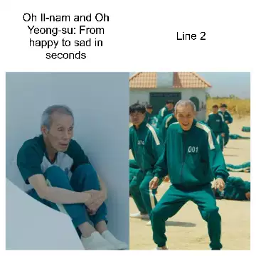 Oh Il-nam and Oh Yeong-su: From happy to sad in seconds meme