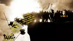 Leonidas and his army will be remembered forever meme
