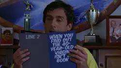 When you find out the 40-Year-Old Virgin isn't a book meme