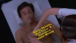 White Sheets, Red Face: A Romance Gone Wrong meme