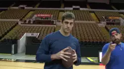 Aaron Rodgers: Showing everyone what's up meme
