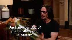 Just another day of planter-throwing disasters meme