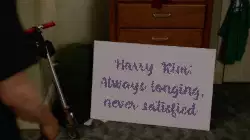 Harry Kim: Always longing, never satisfied meme