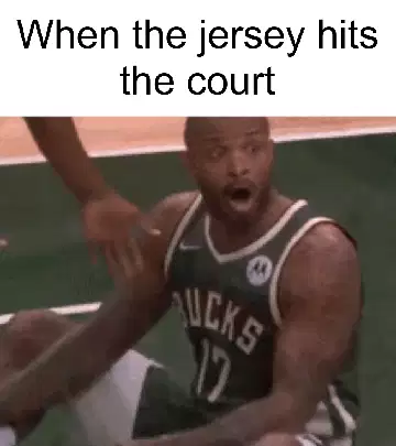 When the jersey hits the court meme