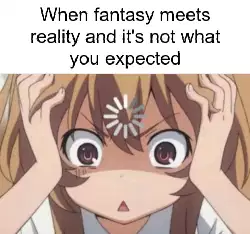 When fantasy meets reality and it's not what you expected meme