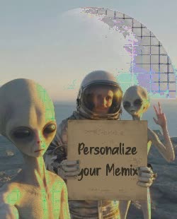 Astronaut Holds Up Sign With Aliens 