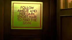 Follow Amélie and her dark short hair to find the sign! meme