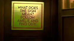What does the sign mean? Follow Amélie and find out! meme
