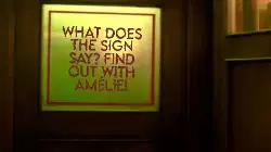 What does the sign say? Find out with Amélie! meme