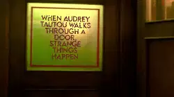 When Audrey Tautou walks through a door, strange things happen meme