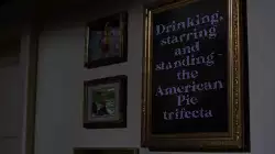 Drinking, starring and standing - the American Pie trifecta meme