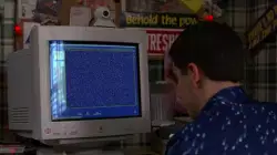 Student Stares At Computer Screen 