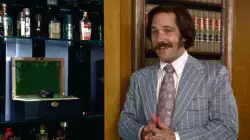 When Ron Burgundy was feeling a little too confident meme
