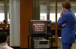 Ron Burgundy: Even in an office, he stands out meme