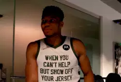 When you can't help but show off your jersey meme