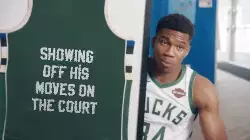 Showing off his moves on the court meme