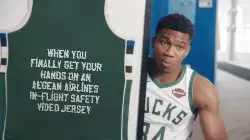 When you finally get your hands on an Aegean Airlines In-flight Safety Video jersey meme