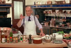 Cooking with Louis de Funes: A magical experience meme