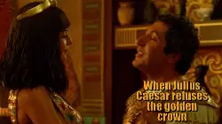 When Julius Caesar refuses the golden crown meme