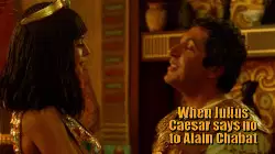 When Julius Caesar says no to Alain Chabat meme