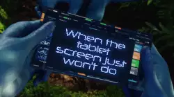 When the tablet screen just won't do meme