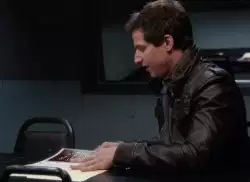 When you realize you're in the middle of a Brooklyn Nine-Nine episode meme