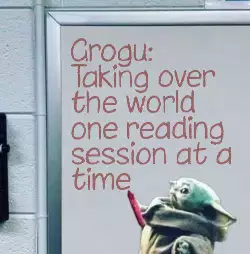 Grogu: Taking over the world one reading session at a time meme