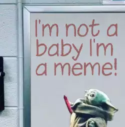 I'm not a baby I'm a meme! meme