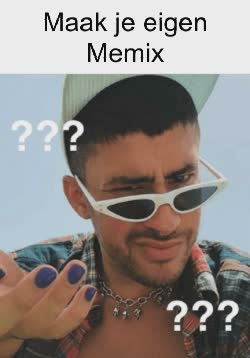 Bad Bunny Raises Sunglasses From Face Memes, GIFS - Share with Memix
