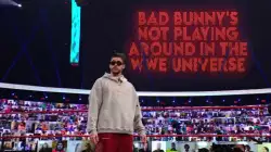 Bad Bunny's not playing around in the WWE Universe meme