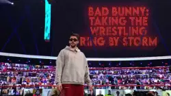 Bad Bunny: Taking the wrestling ring by storm meme