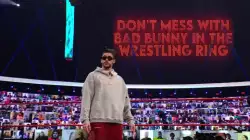 Don't mess with Bad Bunny in the wrestling ring meme