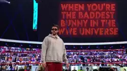 When you're the baddest bunny in the WWE Universe meme