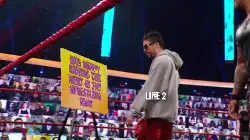Bad Bunny brings the heat in the wrestling ring meme