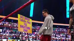 Bad Bunny taking over the wrestling ring meme