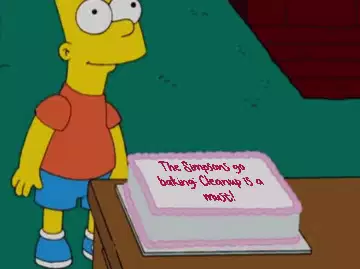 The Simpsons go baking: Cleanup is a must! meme