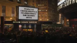 When the crowd erupts in celebration at the Batman movie meme