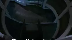 Don't look down, Batman! meme