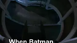 When Batman discovers he can't fly meme