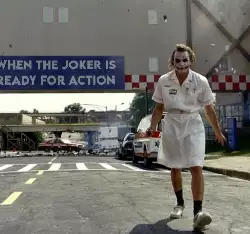 When the Joker is ready for action meme