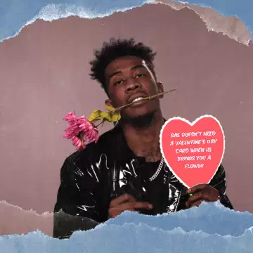Bae doesn't need a Valentine's Day card when he brings you a flower meme