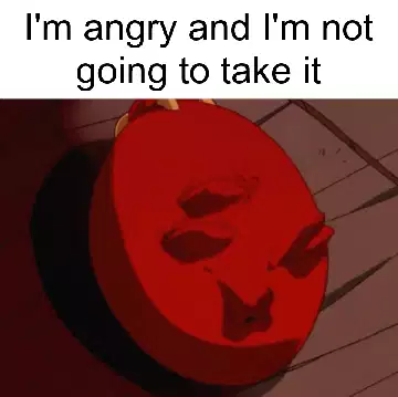 I'm angry and I'm not going to take it meme