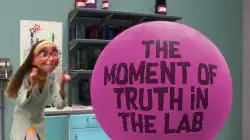 The moment of truth in the lab meme
