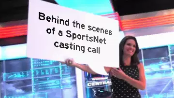 Behind the scenes of a SportsNet casting call meme
