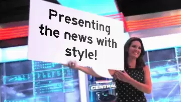 Presenting the news with style! meme