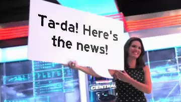 Ta-da! Here's the news! meme