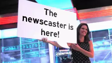 The newscaster is here! meme