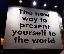 The new way to present yourself to the world meme