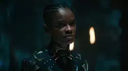 Letitia Wright Points At Enemy  